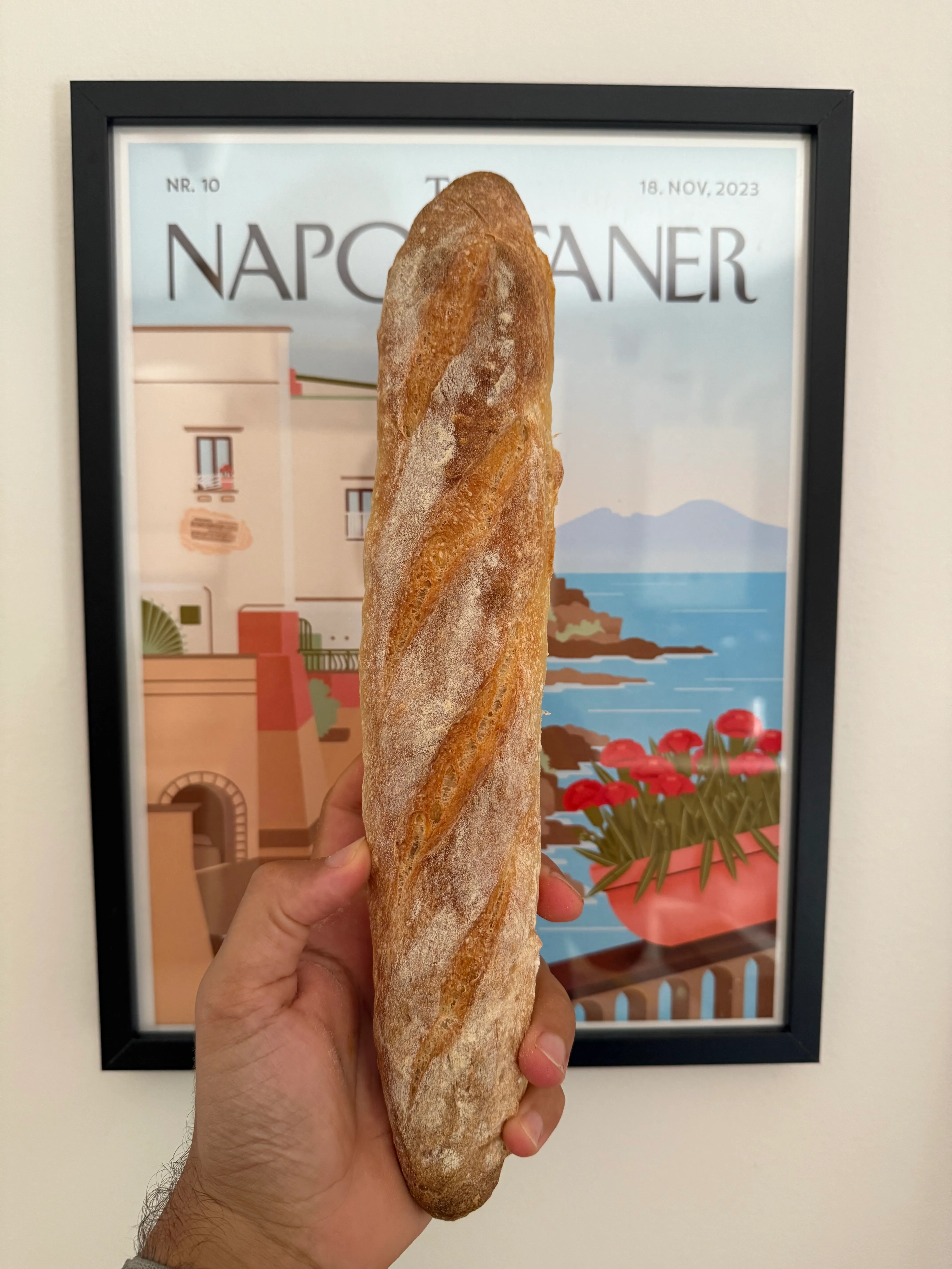 Un filoncino di pane del forno Croccante