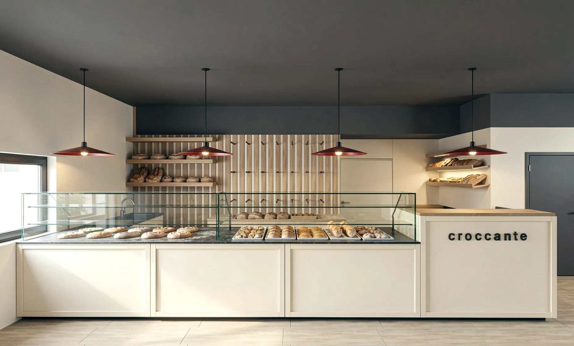 Il bancone del forno Croccante